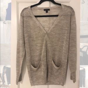 J Crew Metallic Cardigan size S